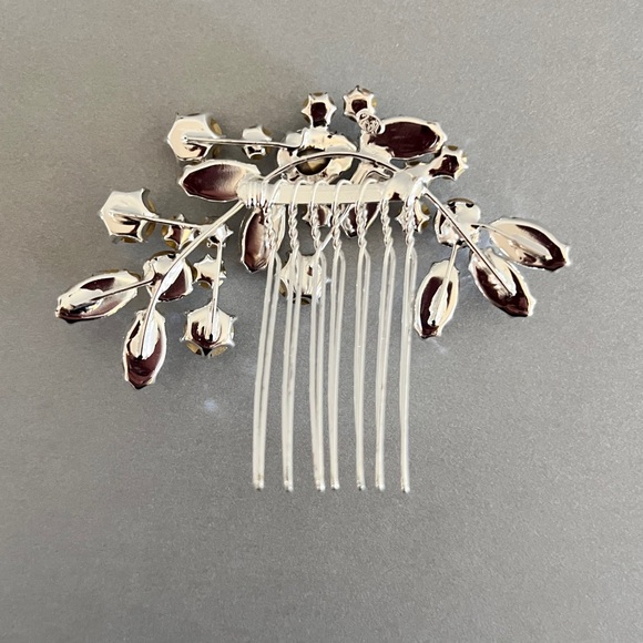 Dareth Colburn “Monica” rhinestone hair comb bridal main image 7